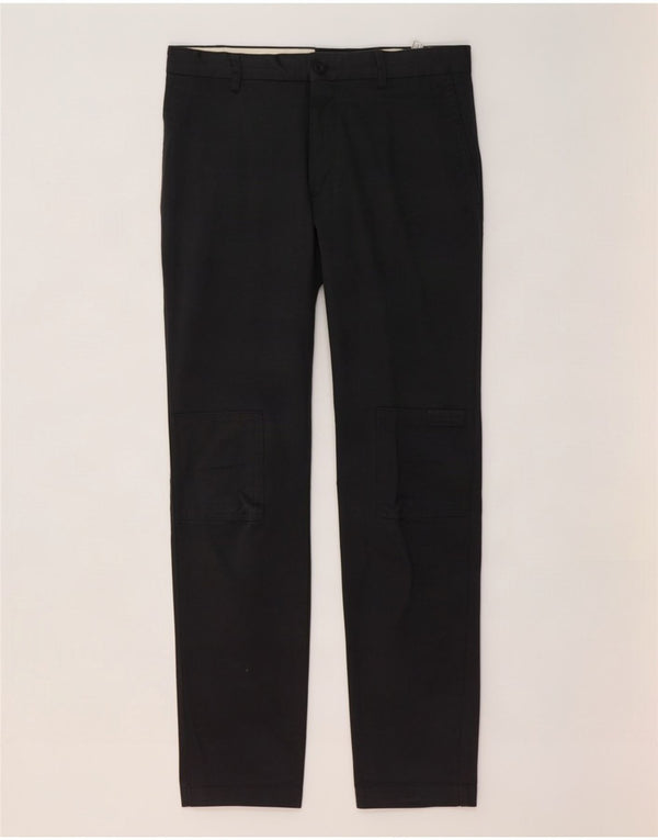Zara Mens Slim Chino Pantalones EU 42 Large W34 L30 Gris Algodón