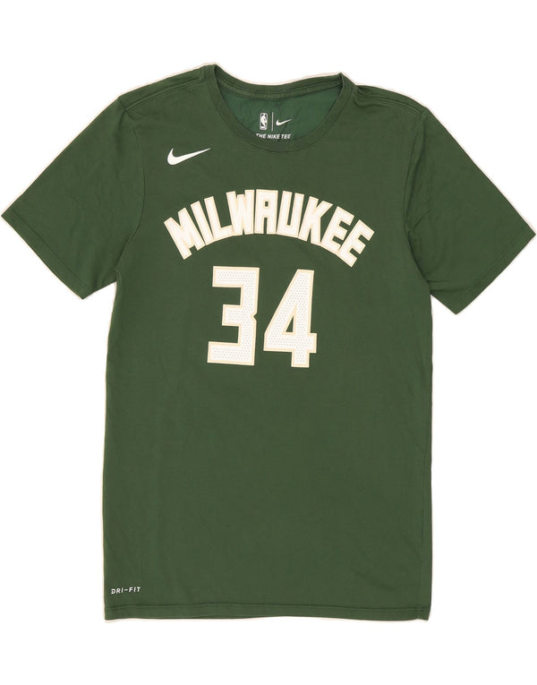 NIKE Mens Milwaukee 34 Graphic T-Shirt Top Small Green