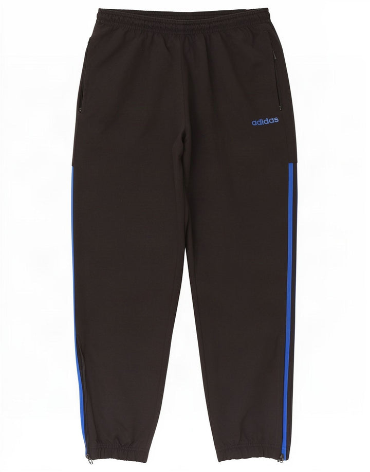 Adidas Hombre Pantalones De Chándal Joggers Grande Negro Poliéster