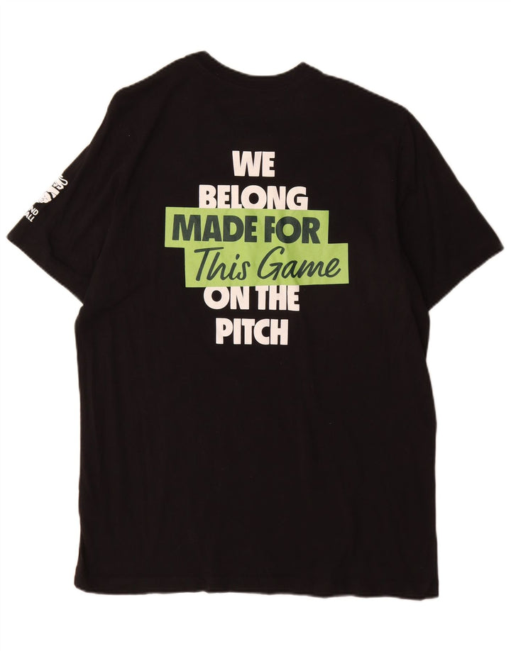 Nike - Camiseta gráfica para hombre, talla grande, algodón negro