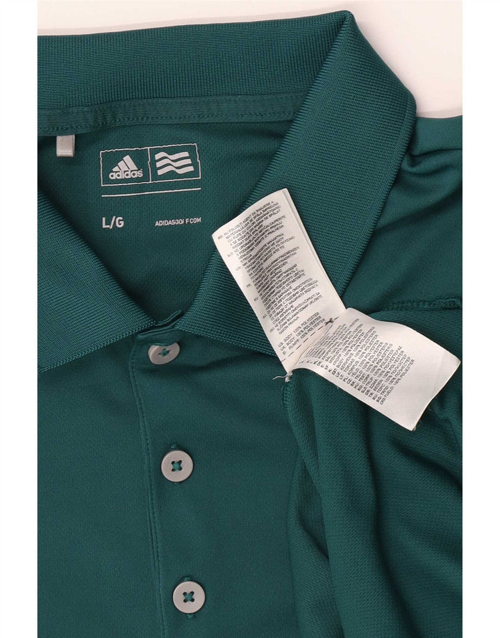 Polo Adidas Hombre Grande Poliéster Verde