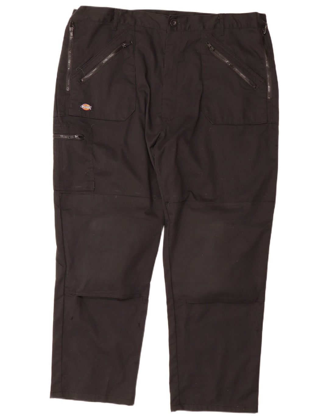 Dickies Pantalones cargo rectos para hombre W44 L29 Poliéster negro