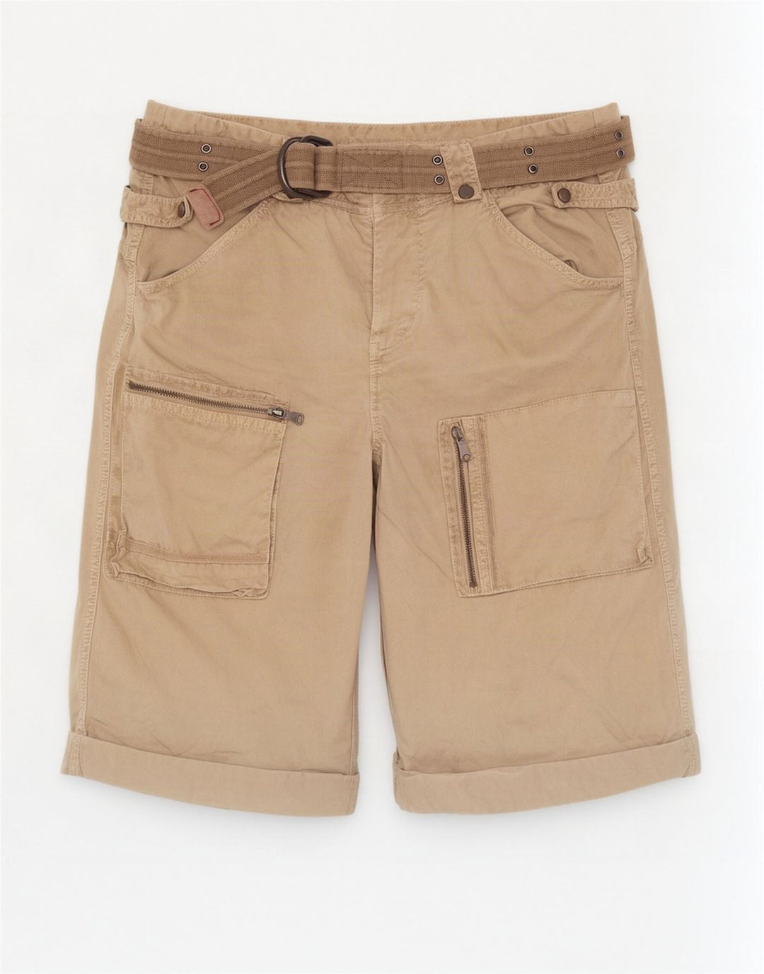 Gaudí Pantalones cortos cargo para hombre IT 52 XL W38 Algodón beige