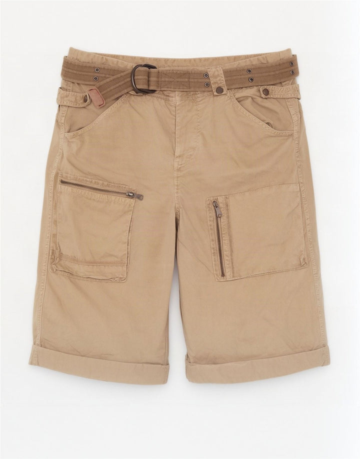 Gaudí Pantalones cortos cargo para hombre IT 52 XL W38 Algodón beige