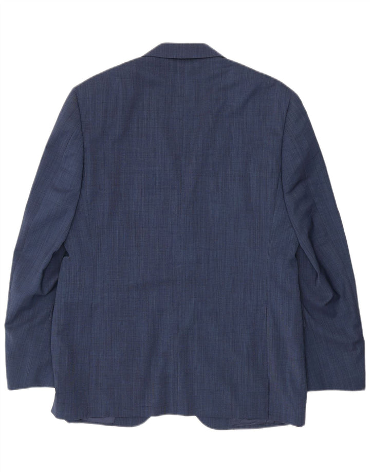 Canali Traje de 2 piezas para hombre con 2 botones IT 50 Grande W34 L30 Lana azul marino