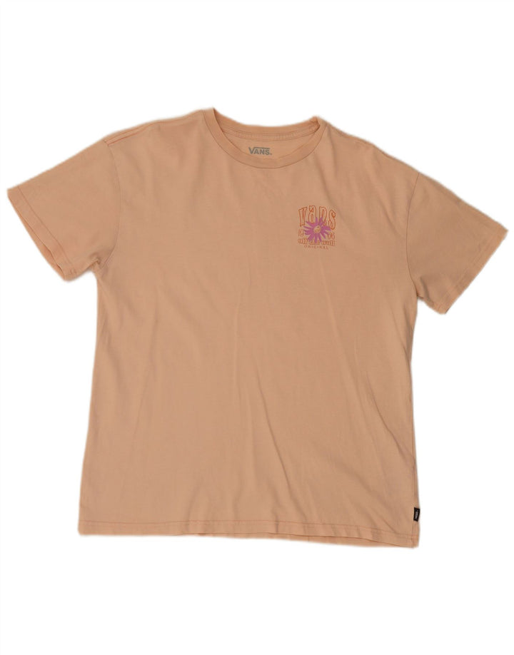 Vans Hombre Camiseta Gráfica Top Algodón Rosa Medio