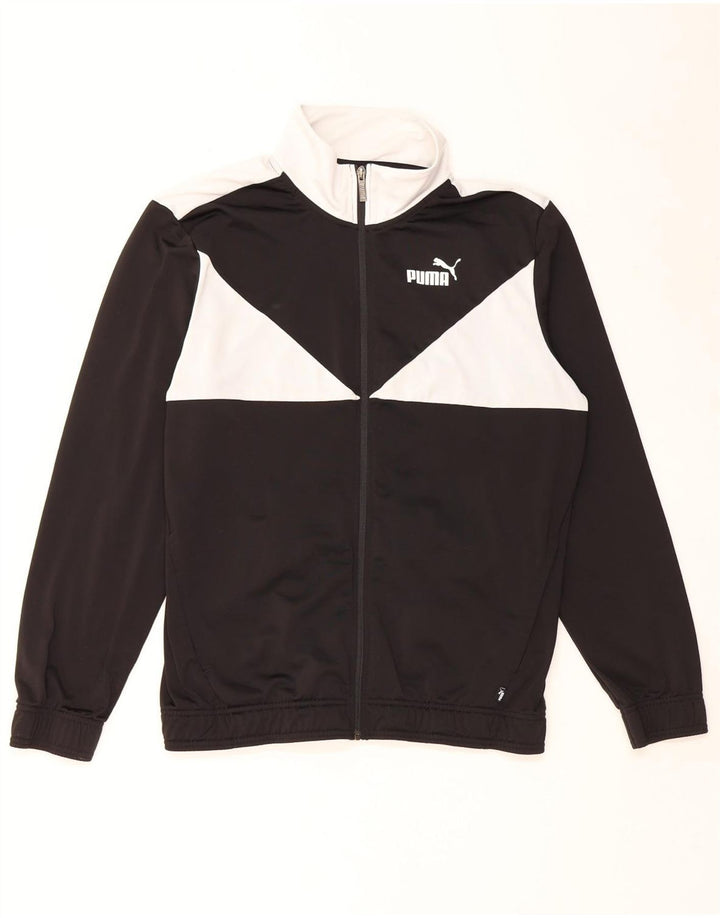 Puma Hombre Chándal Top Chaqueta Grande Negro Colorblock Poliéster