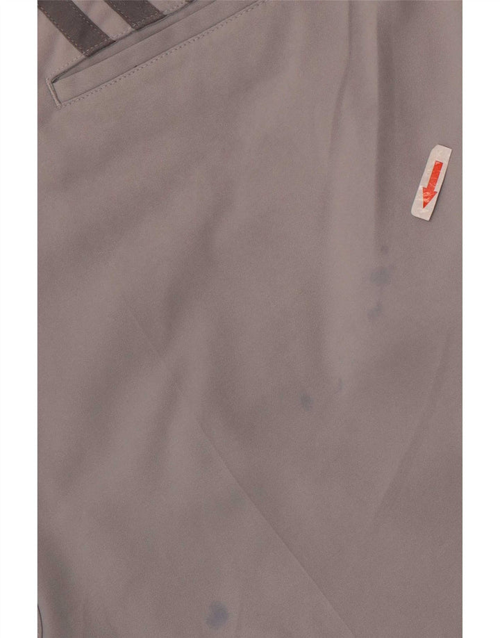 Adidas Mens Chino Shorts W38 XL Gris Poliéster