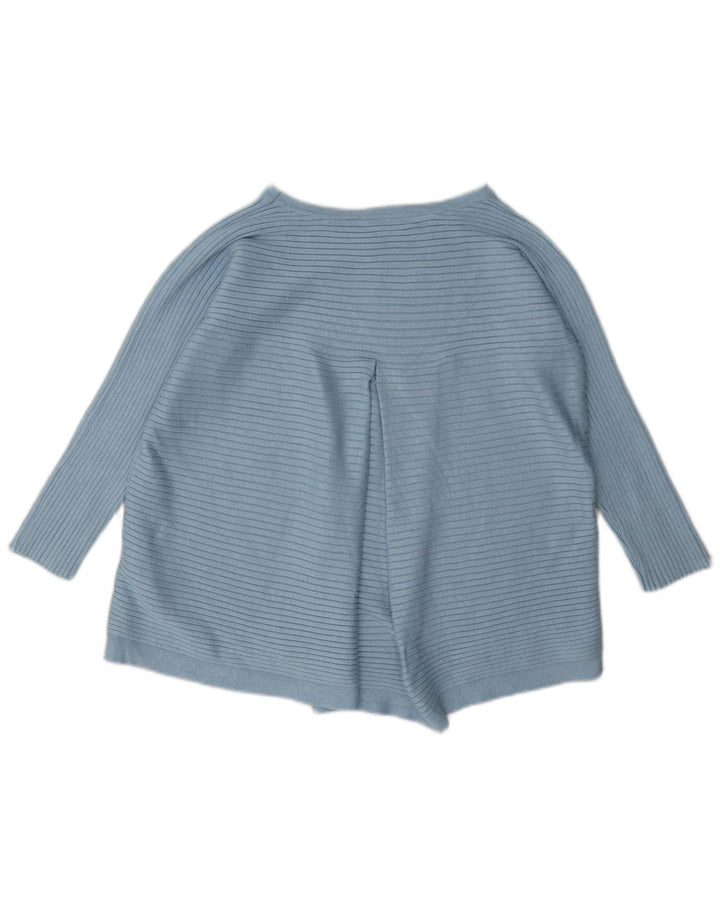 Phase Eight Top regular para mujer manga 3/4 UK 44 Viscosa a rayas azules grandes