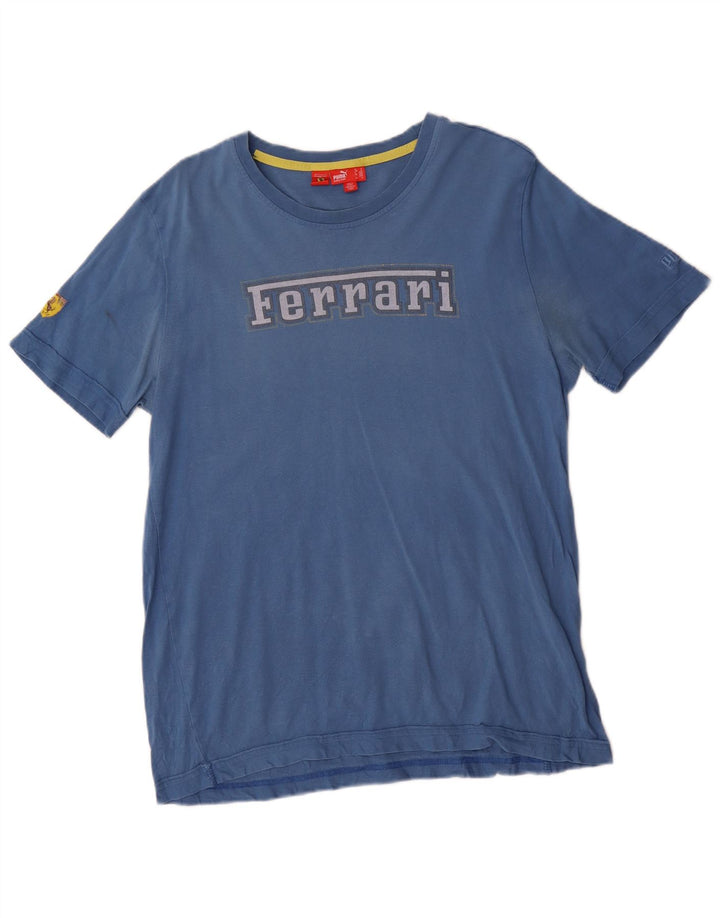 Camiseta Puma Ferrari Graphic para hombre azul medio