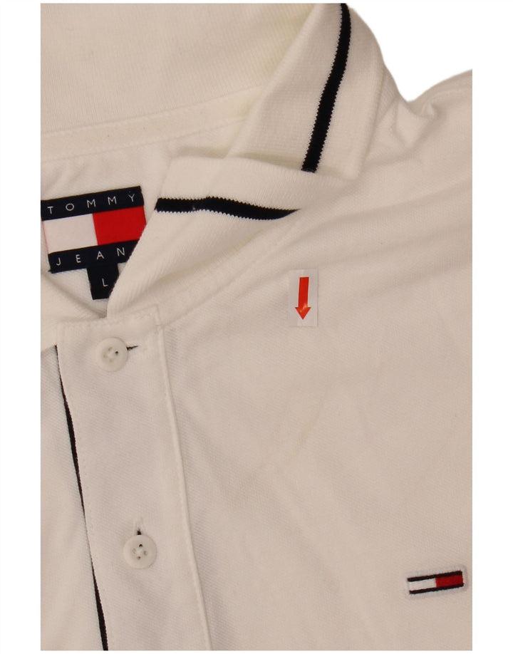 Polo Tommy Hilfiger para hombre de algodón blanco grande