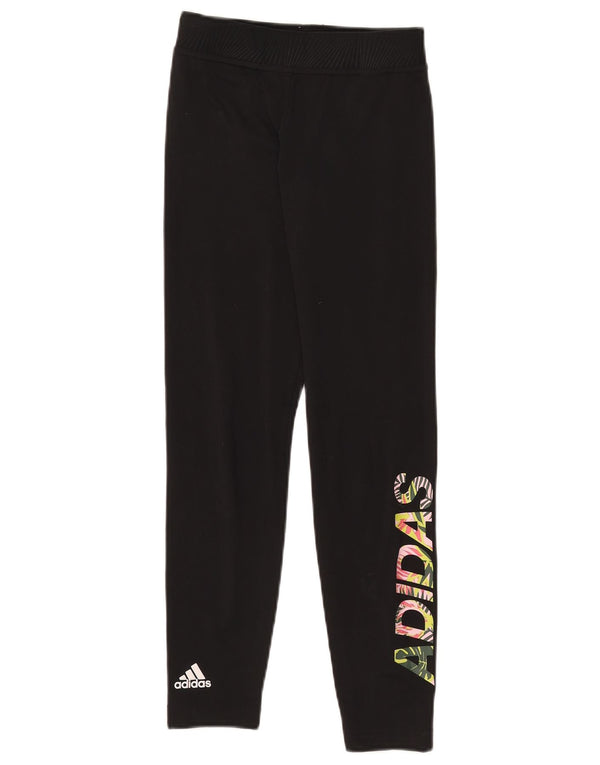 Adidas Leggings gráficos para niñas 11-12 años W24 L25 Negro Poliéster