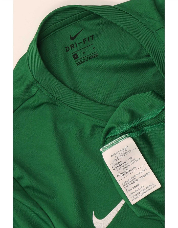 Camiseta Nike Dri Fit Graphic para hombre, parte superior de poliéster verde medio