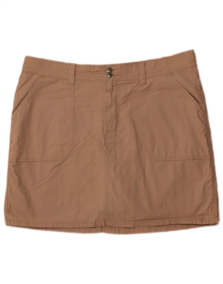 LEE Mini falda pantalón para mujer US 16 2XL Algodón marrón