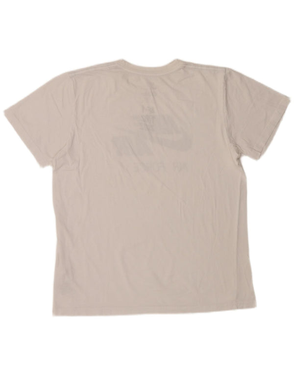 Nike Camiseta Slim Fit Graphic para Hombre XL Algodón Blanco