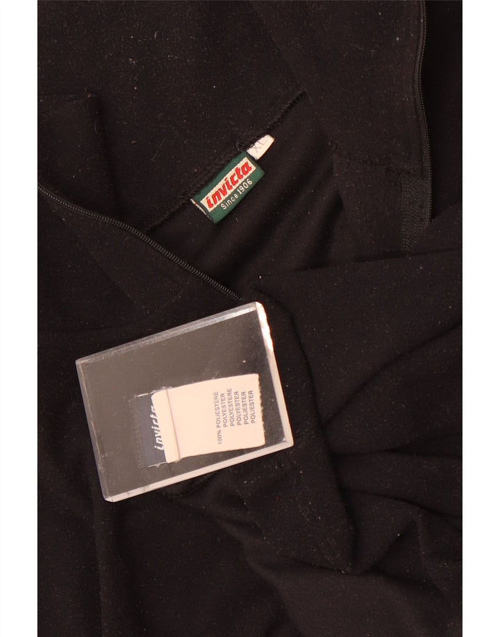 Invicta Jersey polar con cuello y cremallera para hombre XL Poliéster negro