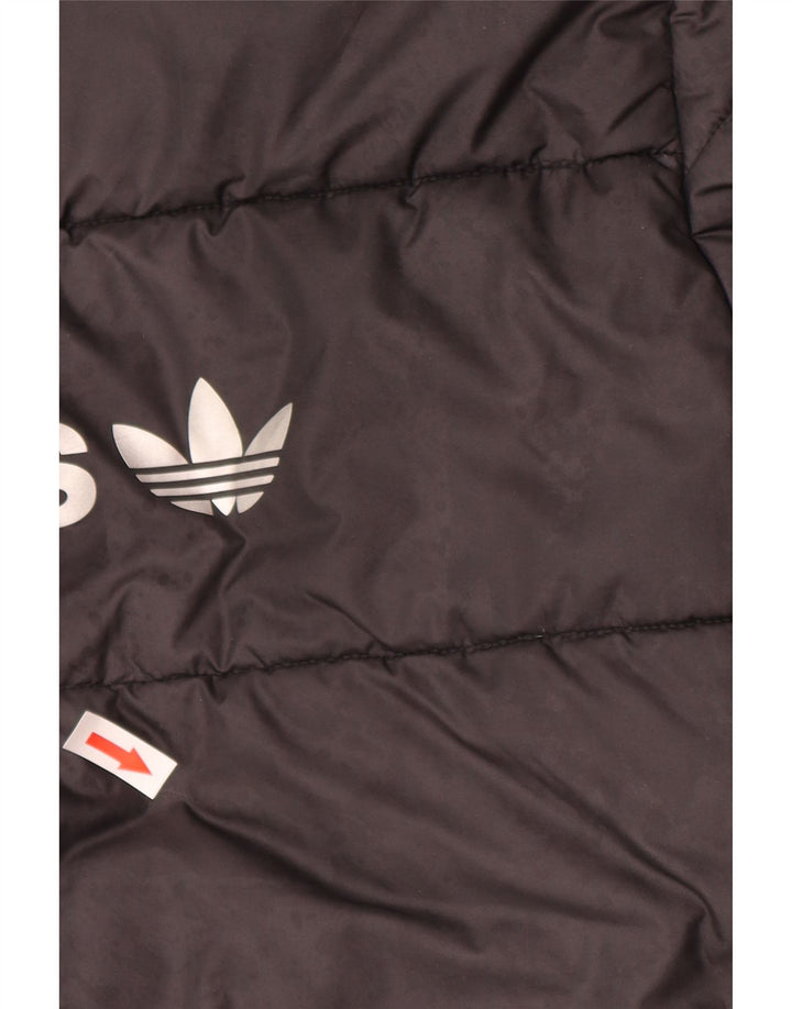 Adidas Chaqueta acolchada con capucha para niños 14-15 años Negro Poliéster