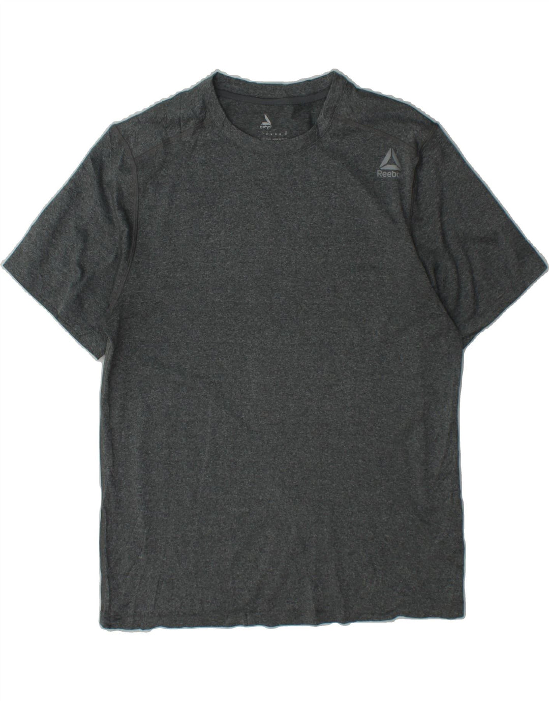 REEBOK Mens T-Shirt Top Medium Grey Polyester Vintage Reebok and Second-Hand Reebok from Messina Hembry 