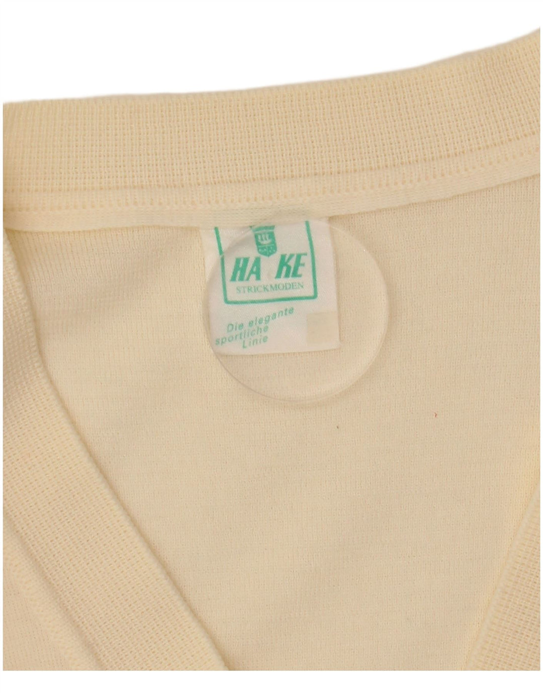 VINTAGE Suéter Cárdigan para Mujer Reino Unido 12 Beige Medio