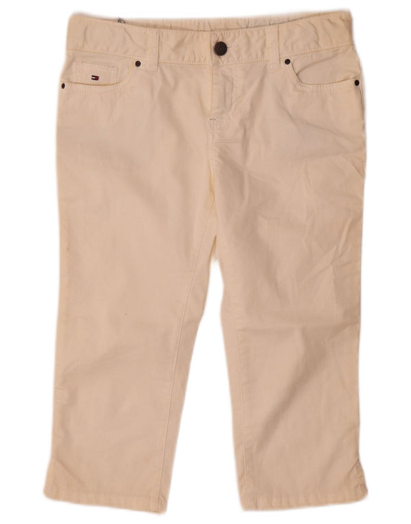 Tommy Hilfiger Pantalones Capri para Niñas 13-14 Años W28 L16 Algodón Beige