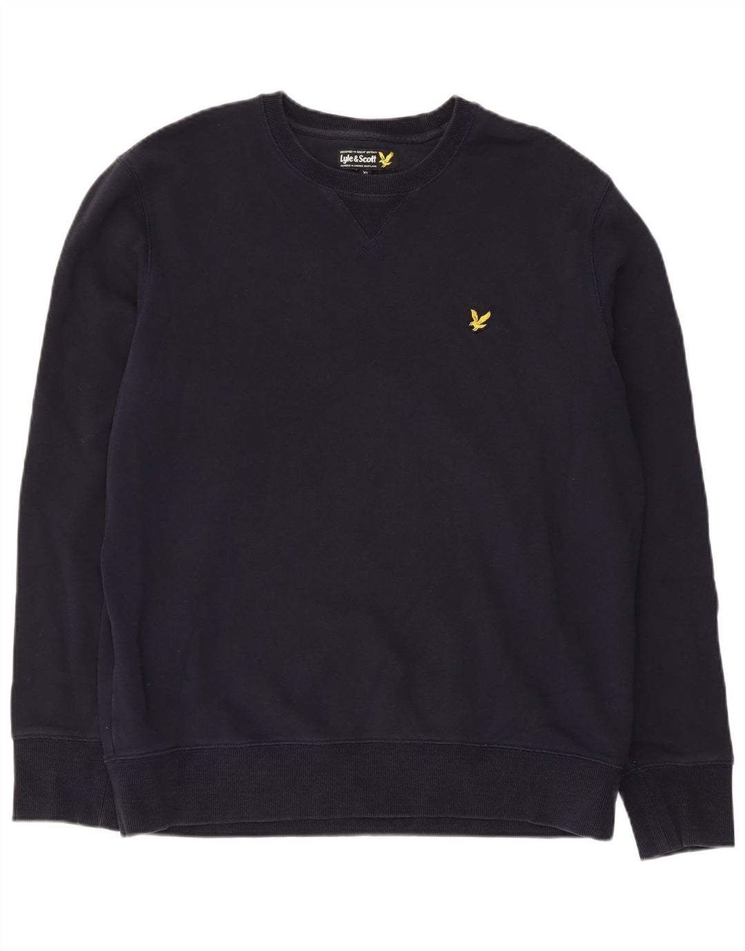 Lyle & Scott Sudadera Hombre Jumper XL Azul Marino Algodón