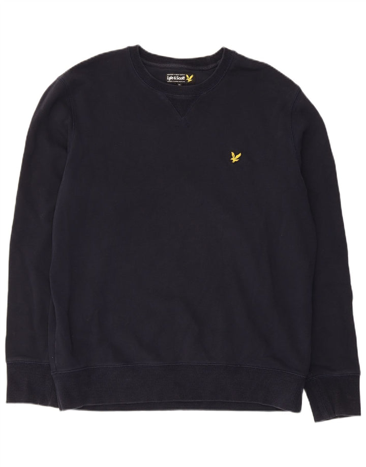 Lyle & Scott Sudadera Hombre Jumper XL Azul Marino Algodón