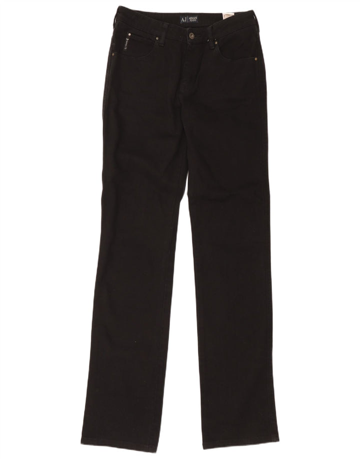 Vaqueros Armani Mujer Rectos W29 L33 Algodón Negro