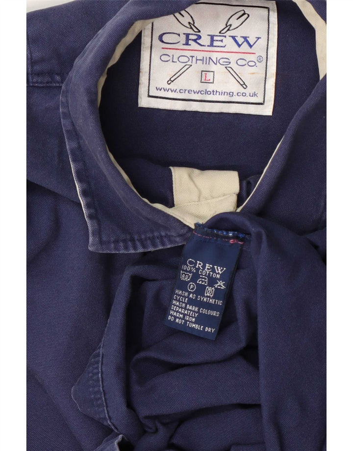 Crew Clothing - Jersey para hombre, talla grande, algodón azul marino