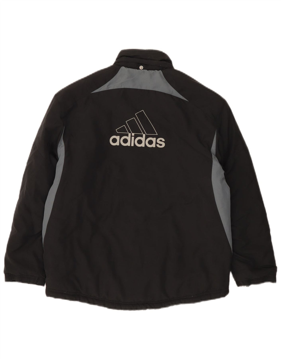 ADIDAS Chaqueta cortavientos con gráfico para niños 9-10 años Bloque de color negro