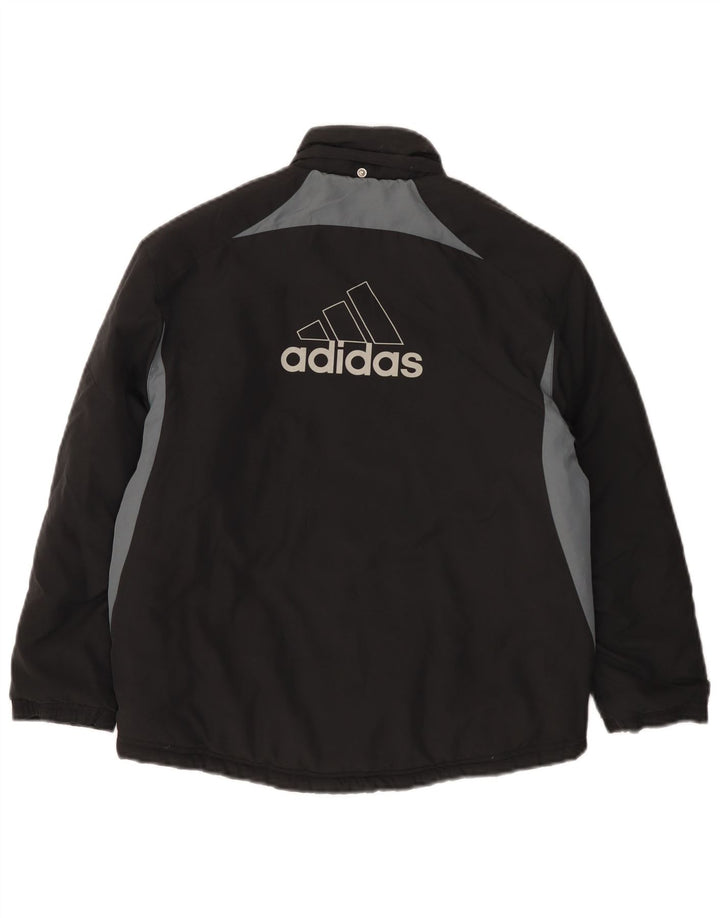 ADIDAS Chaqueta cortavientos con gráfico para niños 9-10 años Bloque de color negro
