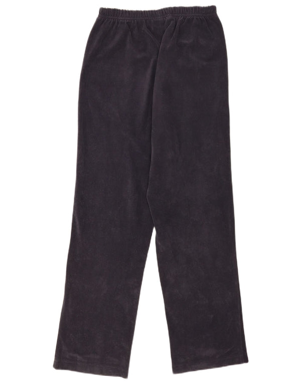 Diadora Pantalones de chándal de terciopelo para mujer UK 8 Small Azul marino Poliéster