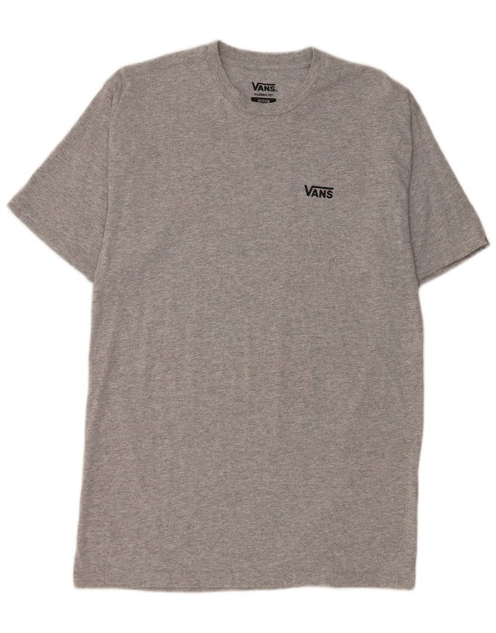 VANS Hombre Classic Fit Camiseta Top Algodón moteado gris medio