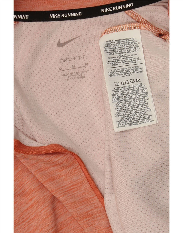 Nike Dri Fit - Chándal con cremallera y cuello para mujer, talla M, color naranja