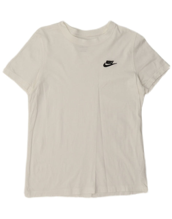 Nike Camiseta para mujer Top UK 10 Small White Cotton