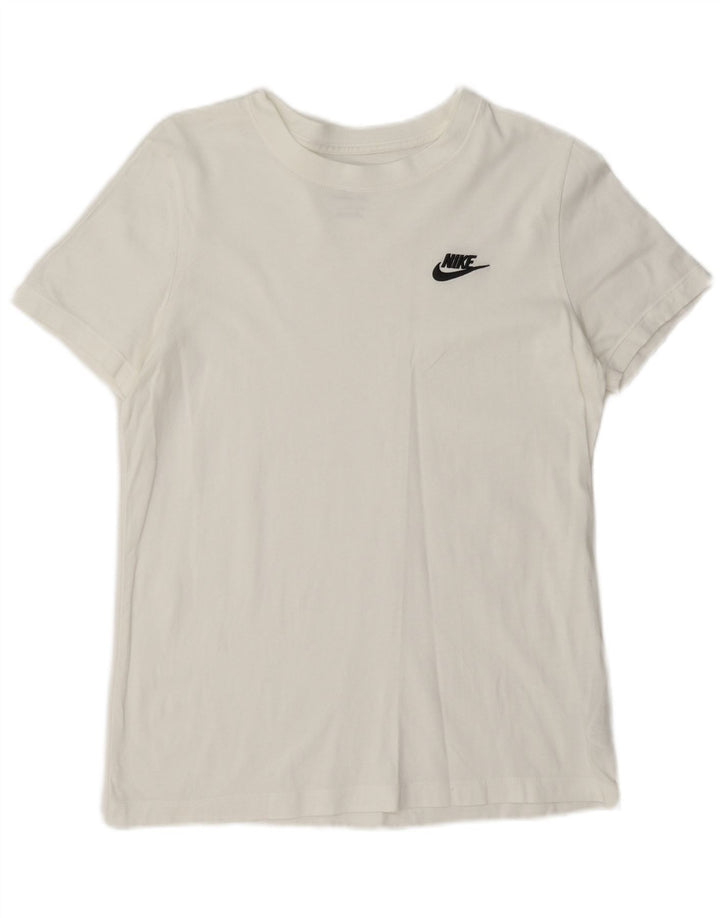 Nike Camiseta para mujer Top UK 10 Small White Cotton