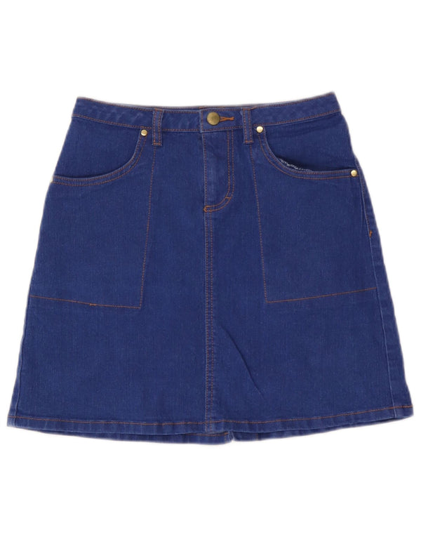 Topshop Minifalda vaquera para mujer UK 8 Small W26 Poliéster azul