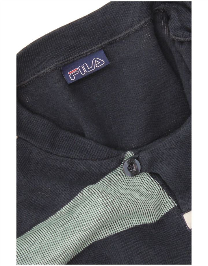 Fila Hombre Top Manga Larga XL Azul Marino Rayas