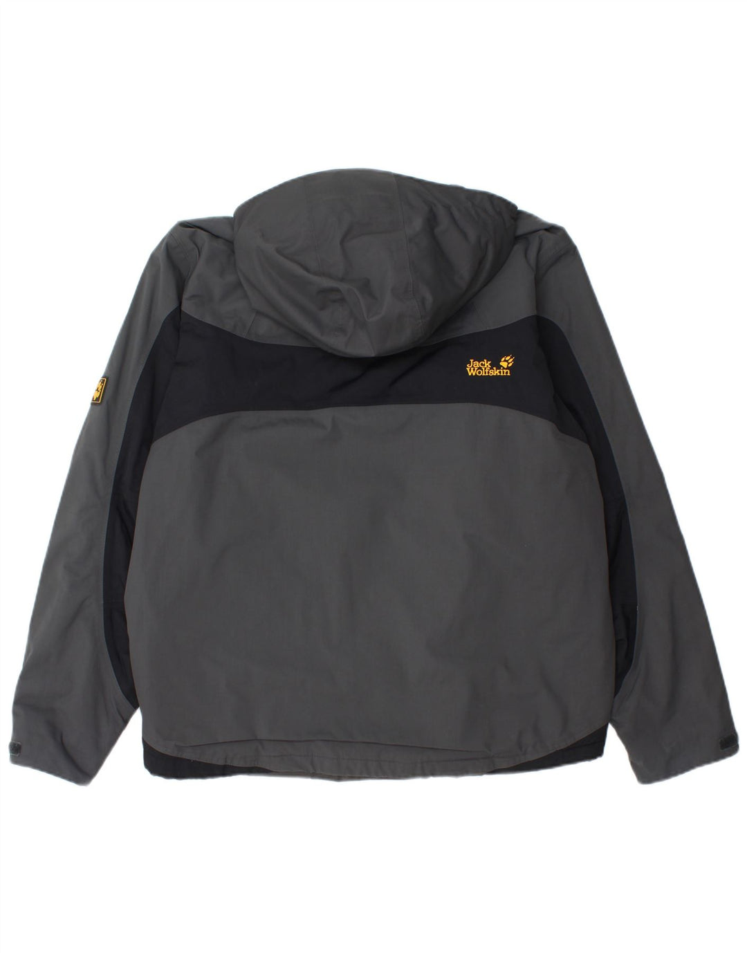 Jack Wolfskin Chaqueta cortavientos para hombre Reino Unido 40/42 Grande Gris Colorblock