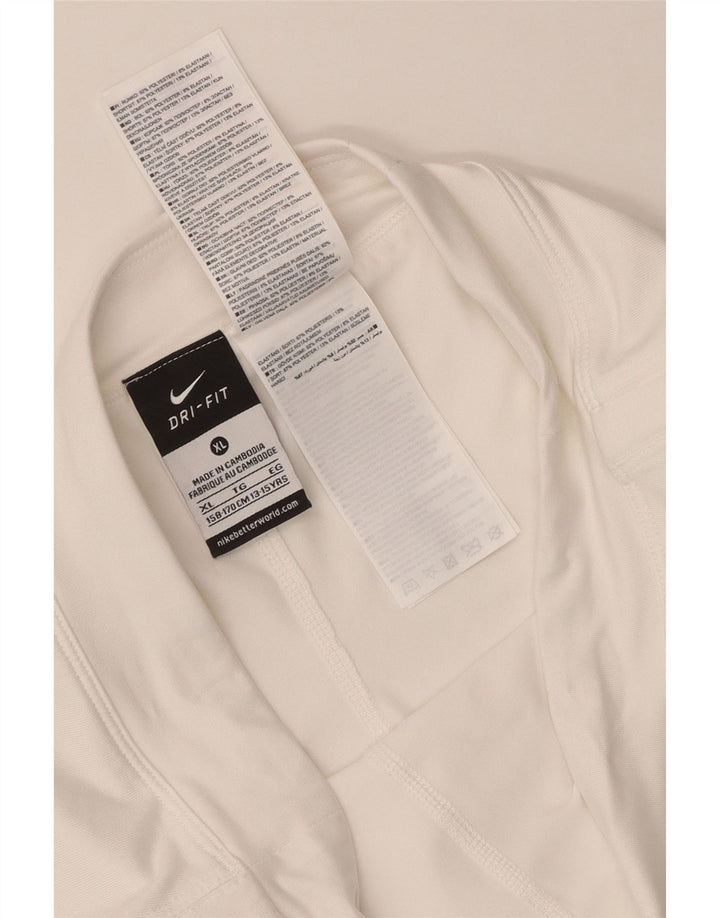 Nike Falda pantalón Dri Fit para niñas 13-14 años XL Blanco Poliéster