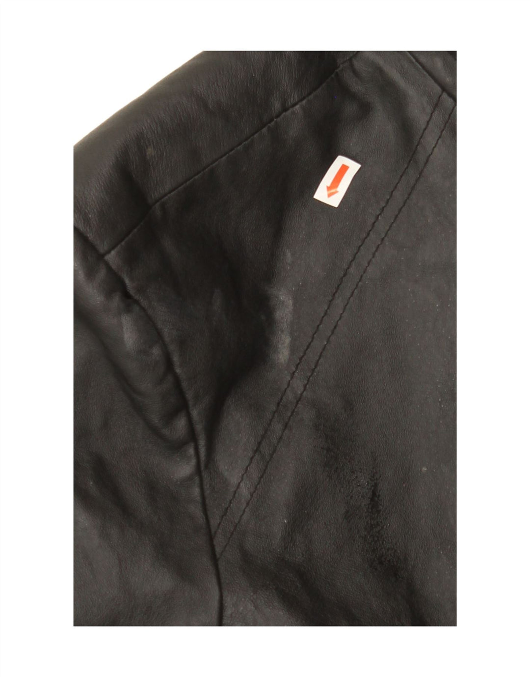 VINTAGE Womens Leather Coat UK 16 Large Black Vintage Vintage and Second-Hand Vintage from Messina Hembry 