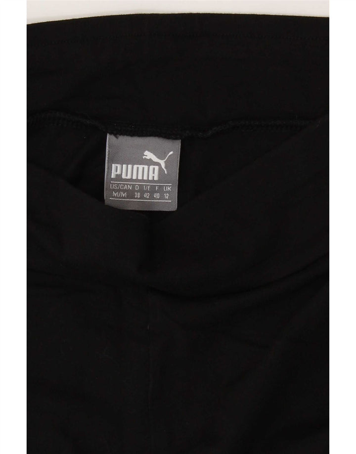 Puma Leggings gráficos para mujer UK 12 Mediano Negro Algodón