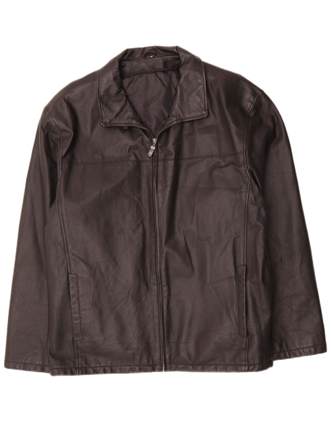 Angelo Litrico Chaqueta de cuero para hombre UK 42 XL Negro
