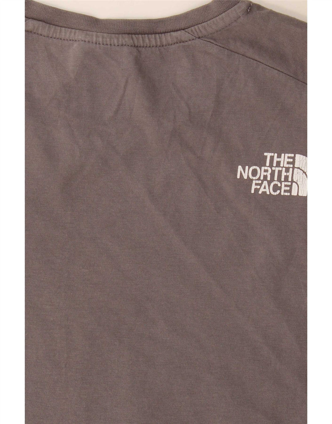 The North Face Camiseta con gráfico regular para hombre, camiseta pequeña con bloques de color gris