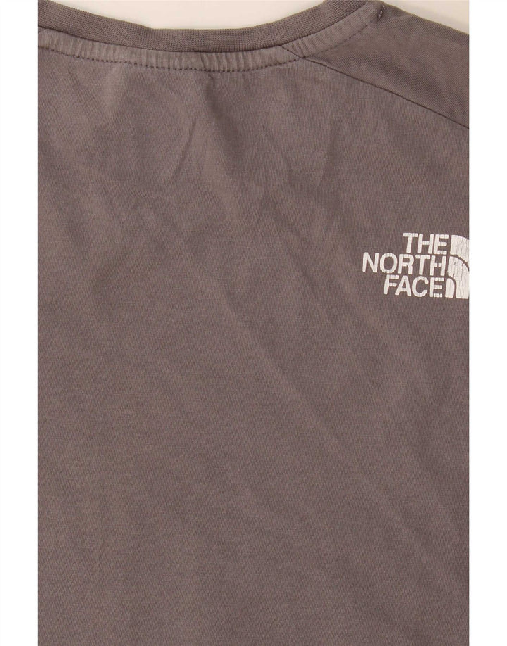 The North Face Camiseta con gráfico regular para hombre, camiseta pequeña con bloques de color gris