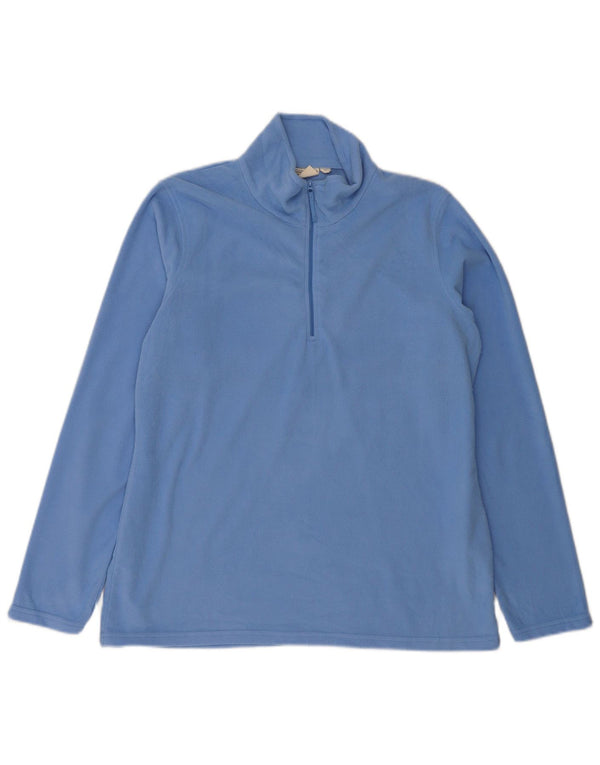 Jersey polar con cremallera y cuello para mujer de Mountain Warehouse UK 46 Poliéster azul grande
