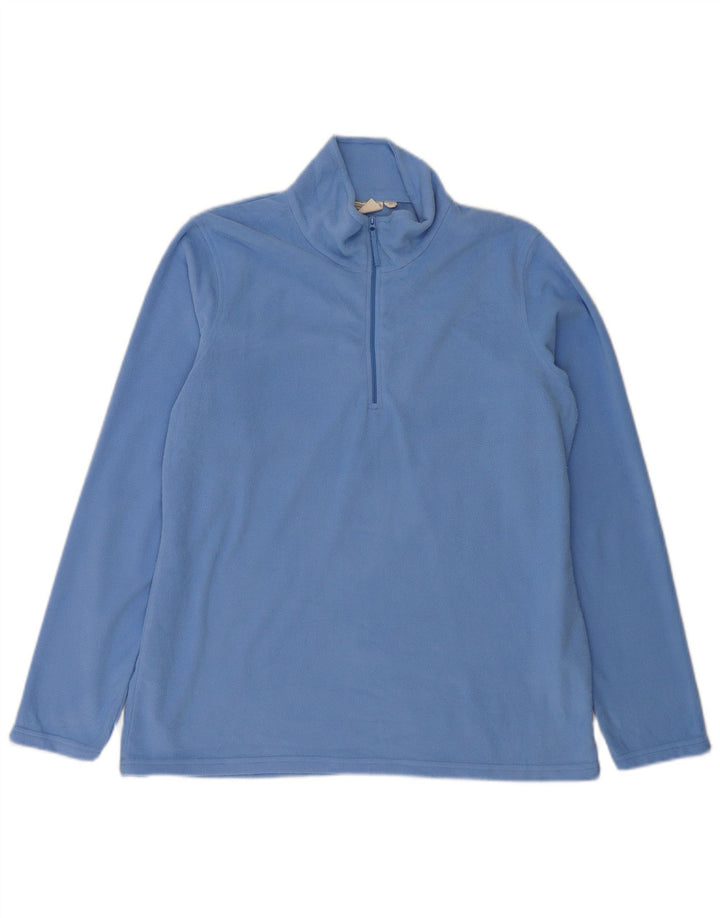 Jersey polar con cremallera y cuello para mujer de Mountain Warehouse UK 46 Poliéster azul grande