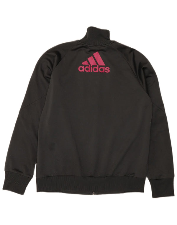 ADIDAS Chaqueta superior de chándal con gráfico para niña 13-14 años Bloque de color negro