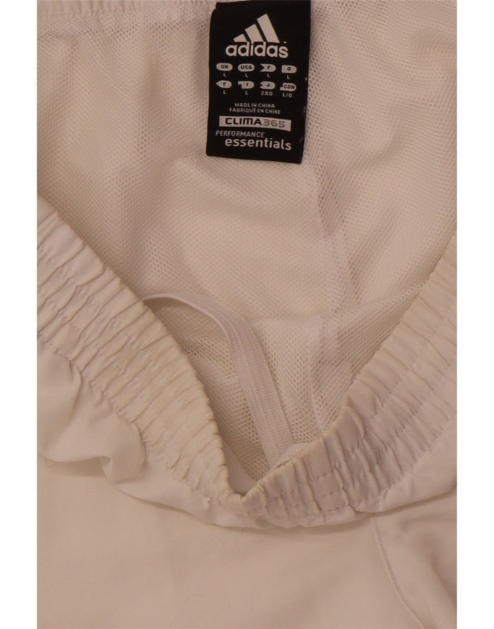 ADIDAS Mens Clima 365 pantalones cortos deportivos grande blanco roto