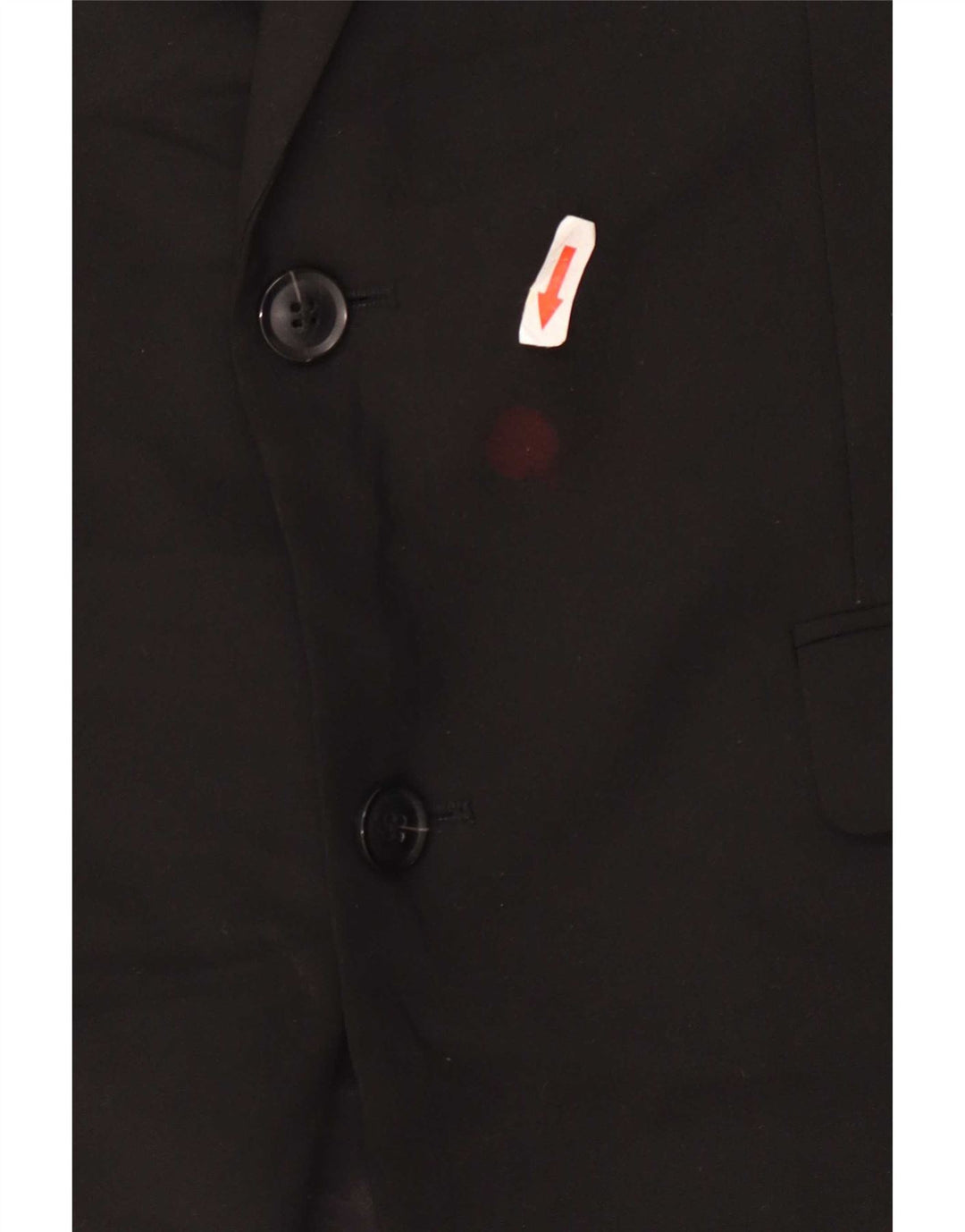 John Lewis Chaqueta tipo blazer de 2 botones para hombre UK 40 Grande Poliéster negro