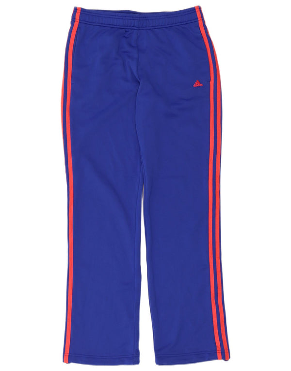 Adidas Mujer Climalite Chándal Pantalones UK 8/10 Pequeño Azul Poliéster
